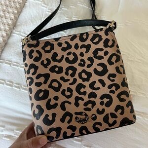 Kate spade leopard bucket bag